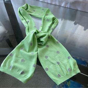 Talbots Womens Cashmere Rectangle Scarf One Size Green Luxe Classic Winter